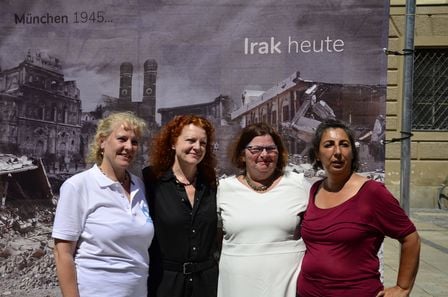 Eva Maria Fischer (HI), Margarate Bause, Christine Kamm, Gülseren Demirel von den Grünen (v.l.n.r)