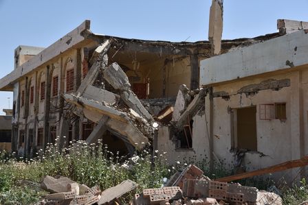 Im Irak hinterlassen Explosivwaffen ein Bild der Zerstörung