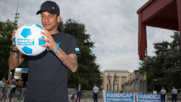 Neymar Jr ambassadeur de Handicap International